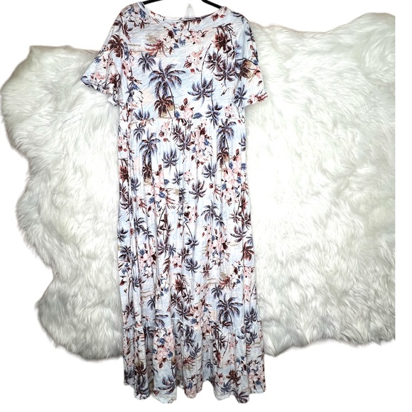 Torrid Maxi Cotton Slub Babydoll Beach Dress Size 0 - Picture 3 of 8